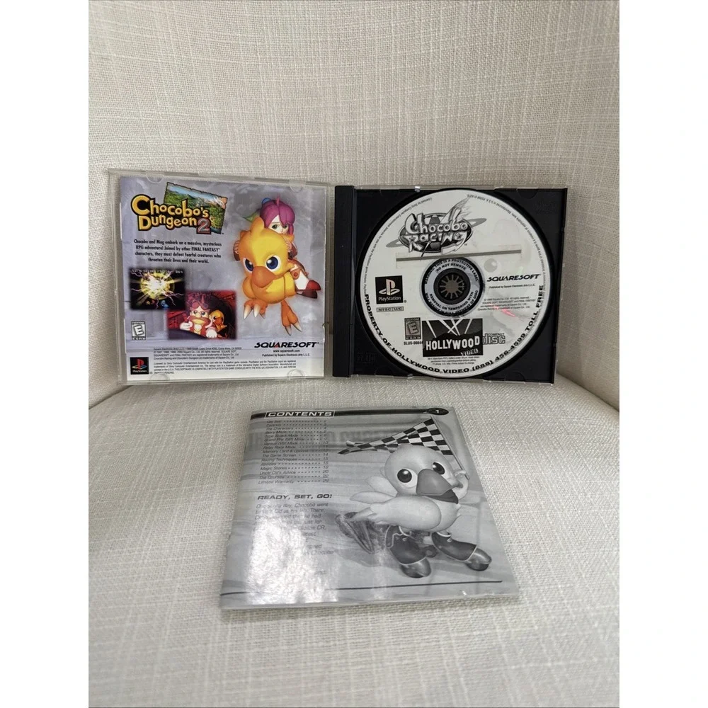 Chocobo Racing‎ PS1 w/ Manual and Reg. Card  CLEAN (Sony PlayStation 1, 1999)